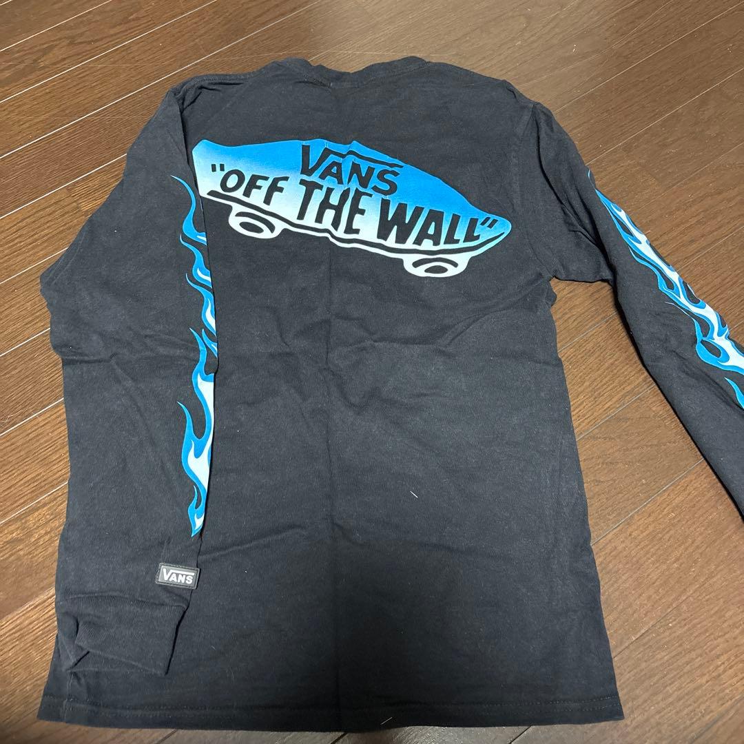 WTAPS✖️VANS FLAME/TeeブラックファイヤーパターンプリントロンT