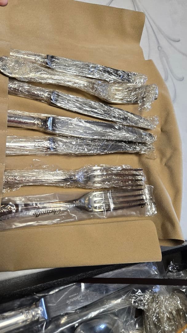 【お値打ち価格】Christofle カトラリーセット 専用ケース付き