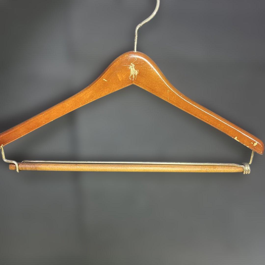 即配送！ビンテージ　ラルフローレン　ハンガー　6本　木製　polo ヴィンテージ
