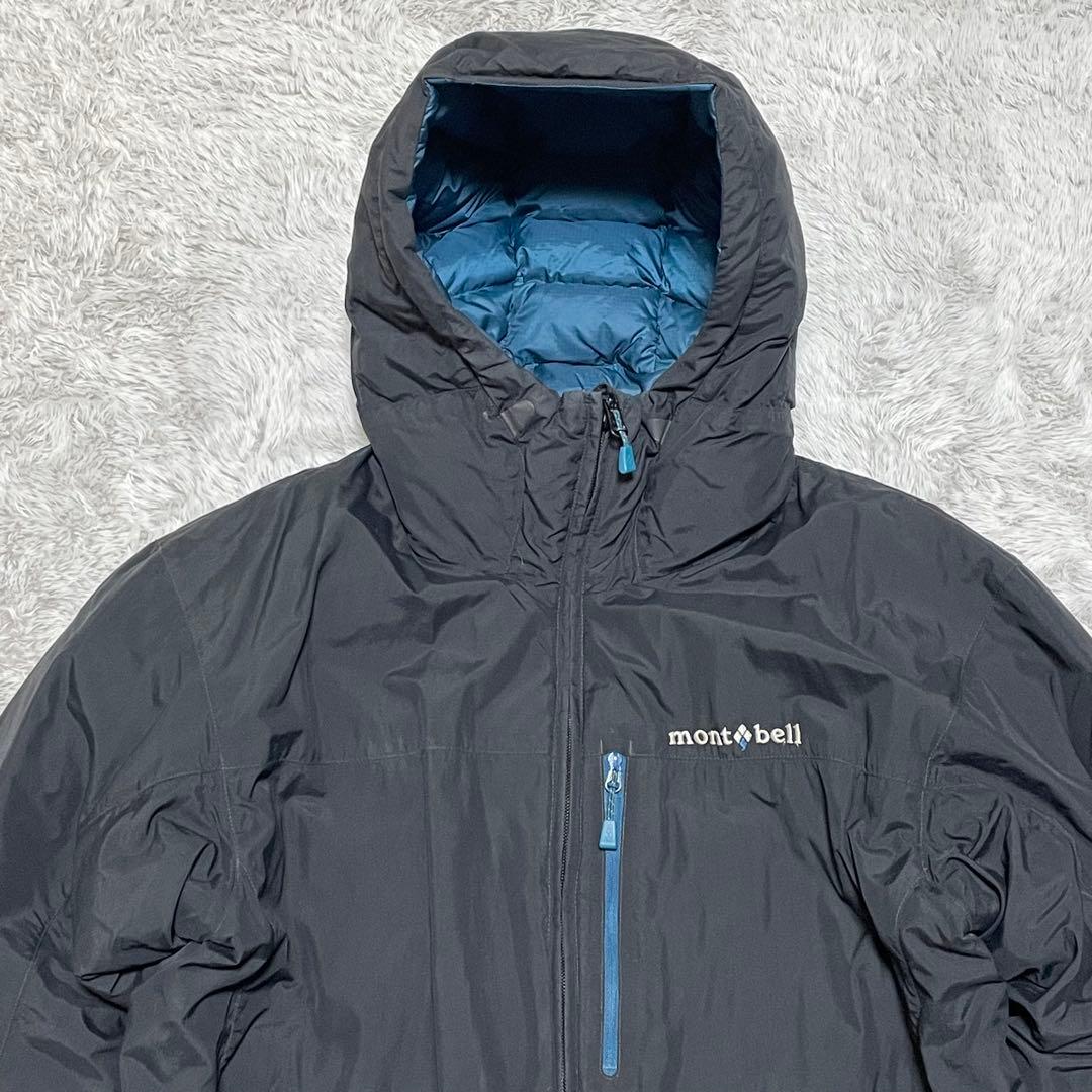 モンベル　ダウンジャケット　コロラドパーカー　リバーシブル　ドローコード　M
