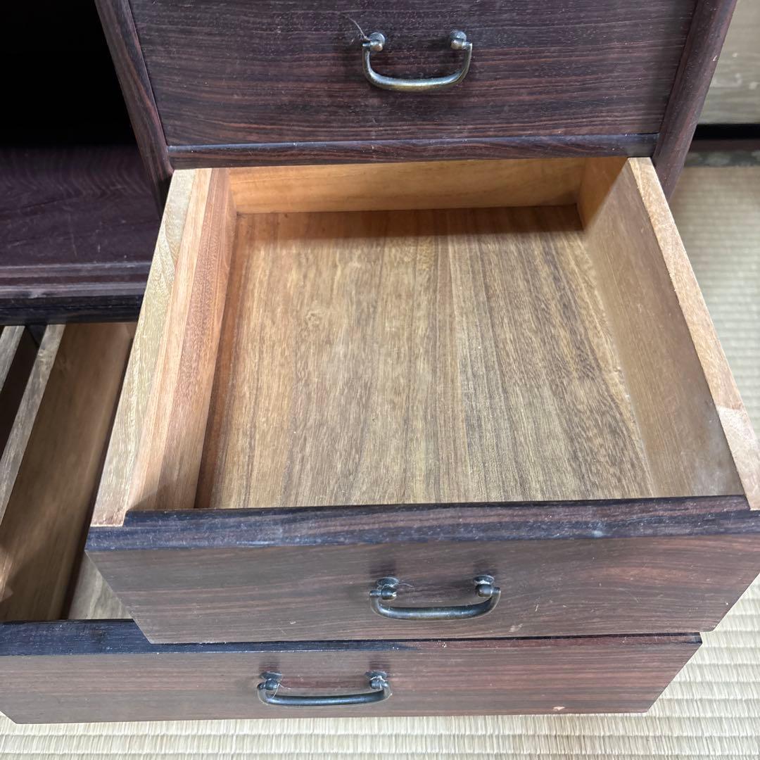 茶箪笥　木製レトロ茶道具棚