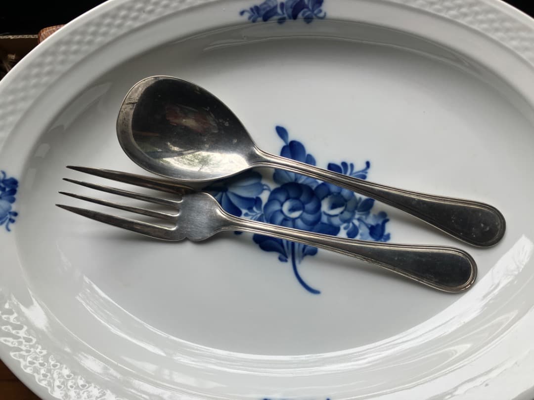 ノリタケ＜カウンティス＞3.8μ銀カラトリー計11＋2本＝計13本