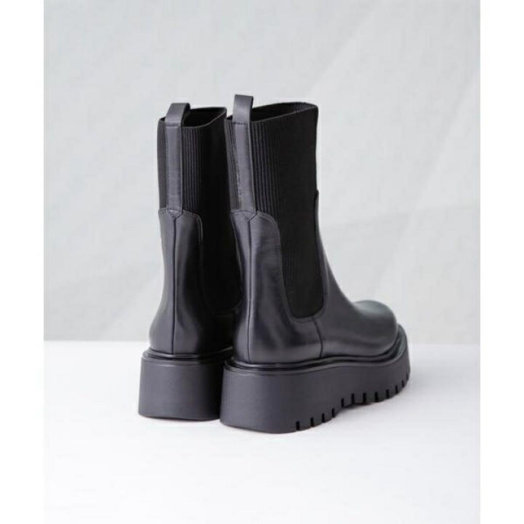 CORSO ROMA 9／サイドゴアリブニットブーツ／ナノユニバース