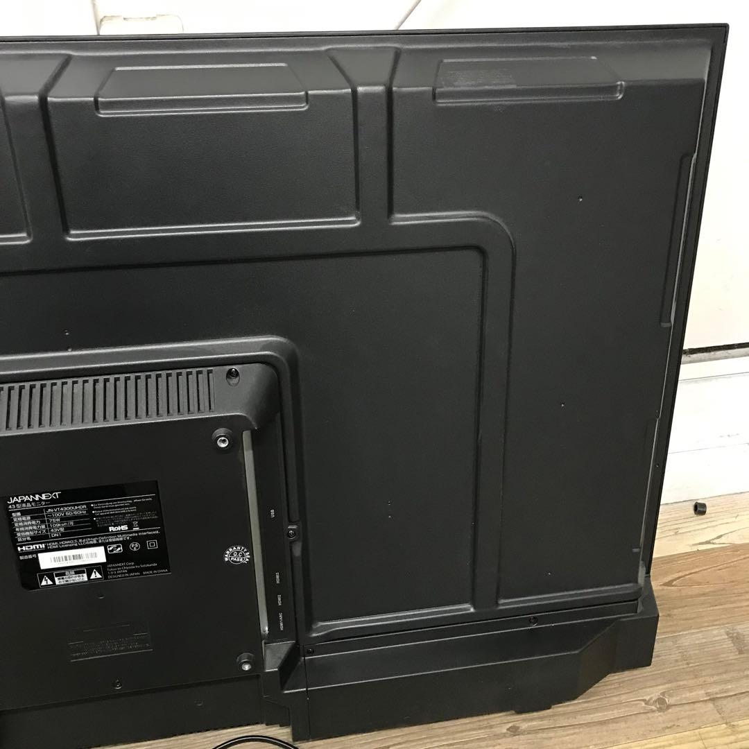 ※スタンドなし JAPANNEXT 43インチ 大型モニター 4K