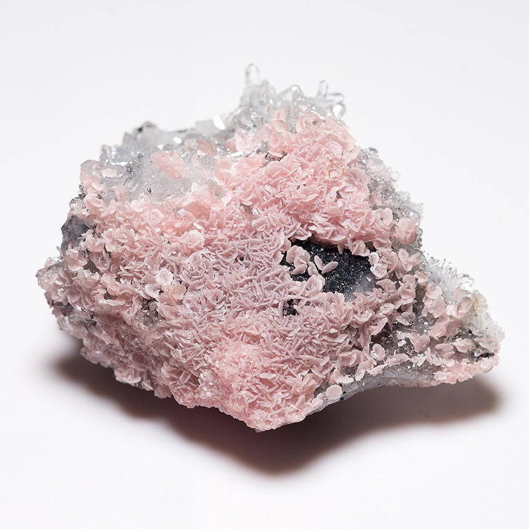 中国 ロードクロサイト フローライト 天然石 原石 鉱物標本 鉱石 蛍石 722