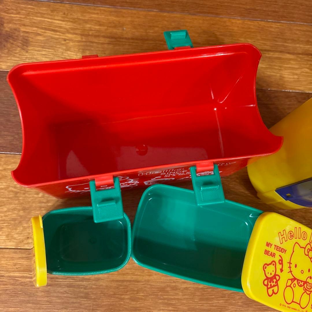 ハローキティ　お弁当箱+水筒セット　レトロ