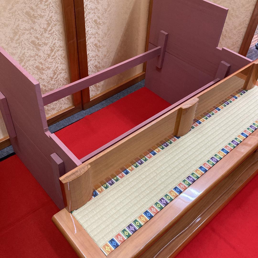 新B2 訳あり特価！豪華な三段飾り　雛人形三段台と屏風　台巾90㎝　ひな人形