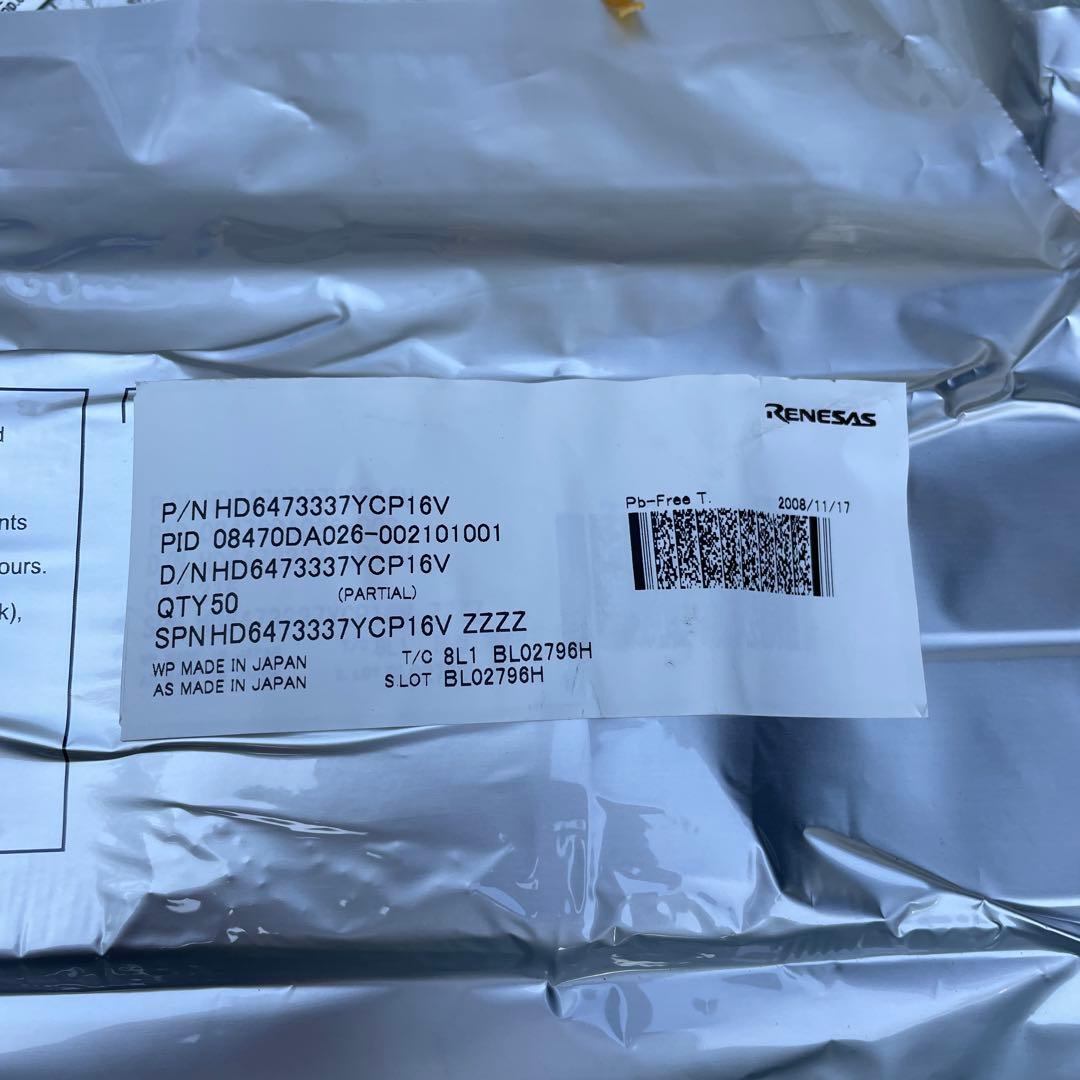 K61。RENESAS(50個)HD6473337CP16V新品同様未使用