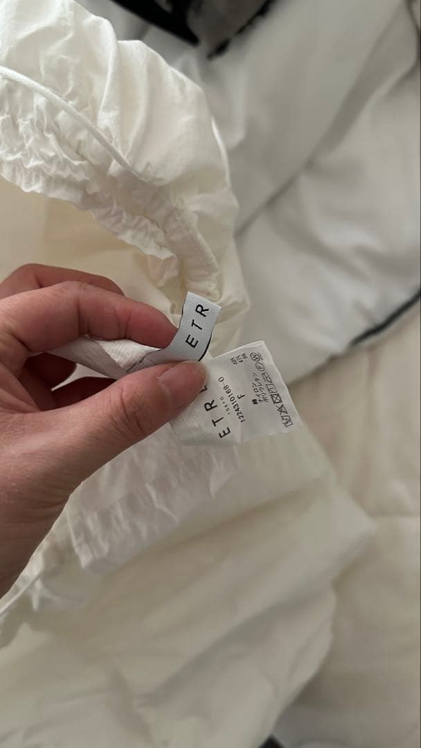 正規品　etre tokyo ナローストラップバルーンキャミ　白