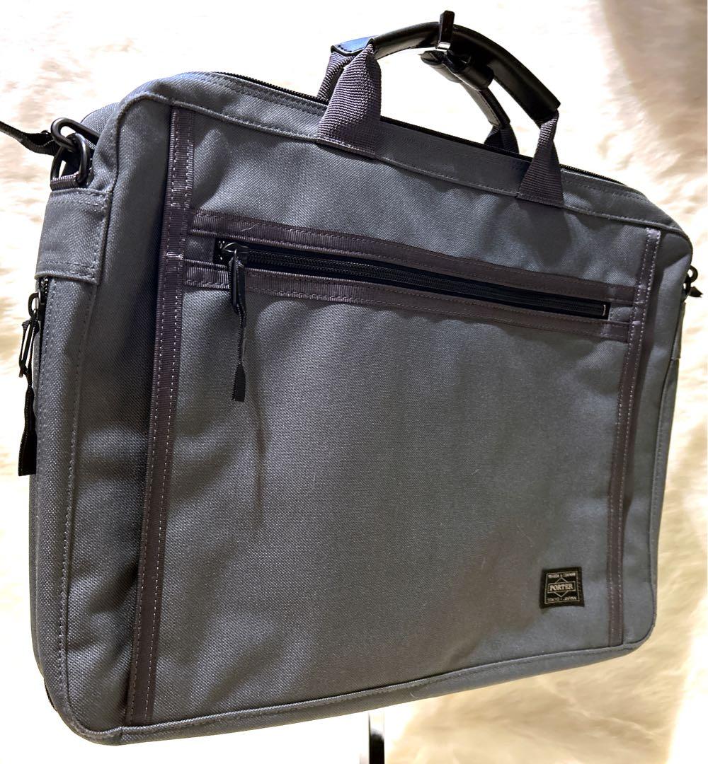 PORTER ポーター CLIP 2WAY ビジネスバッグ グレー A4可