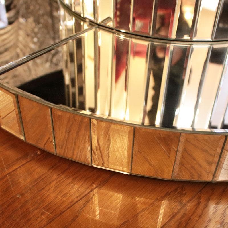 ジュエル ラウンドローテーブル ミラー家具 丸テーブル 143-142