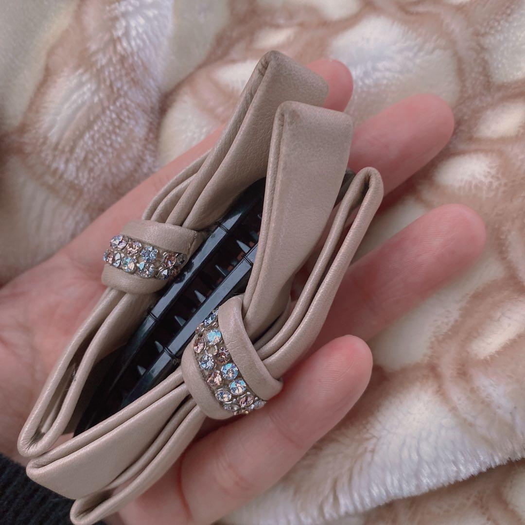 Complex Biz コンプレックスビズ　ビジュー　レザー　スワロフスキー