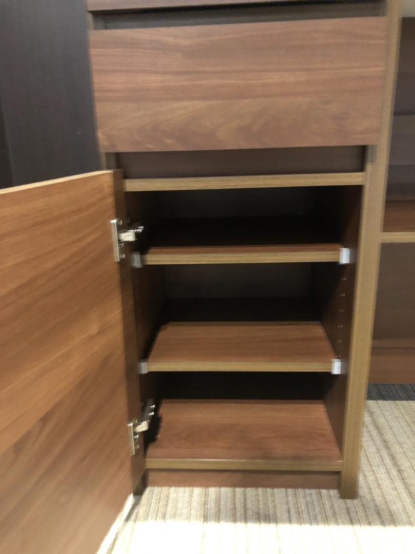 【福岡市限定】【展示品・未使用品】キッチンカウンター ゴミ箱収納付きキッチン収納