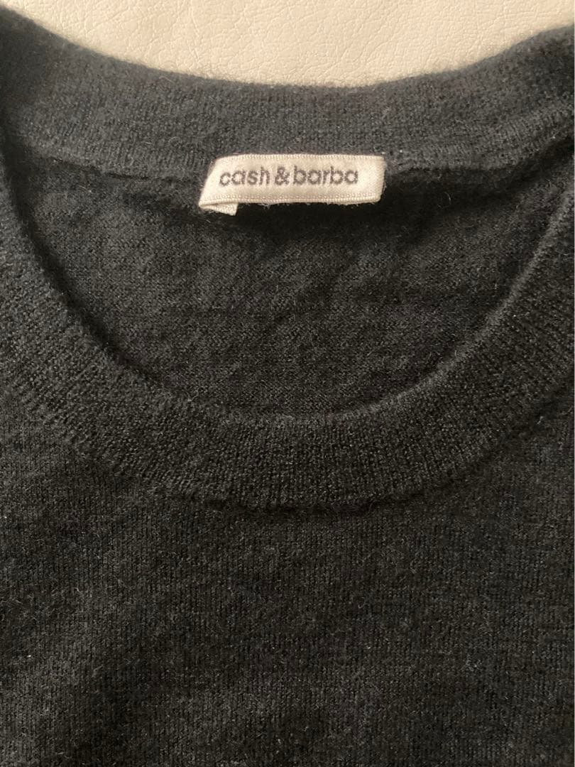 H*】様 cash&barba ウーステッドカシミヤクルーネック