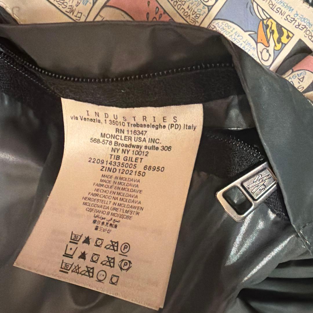モンクレール　TIB　ティブ　ダウンベスト　ロゴワッペン　1