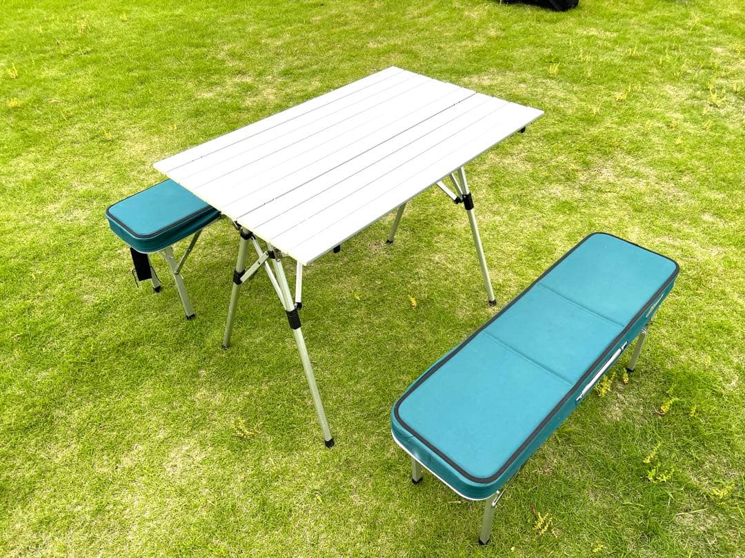 Coleman ベンチセット テーブル 折りたたみ 箱あり
