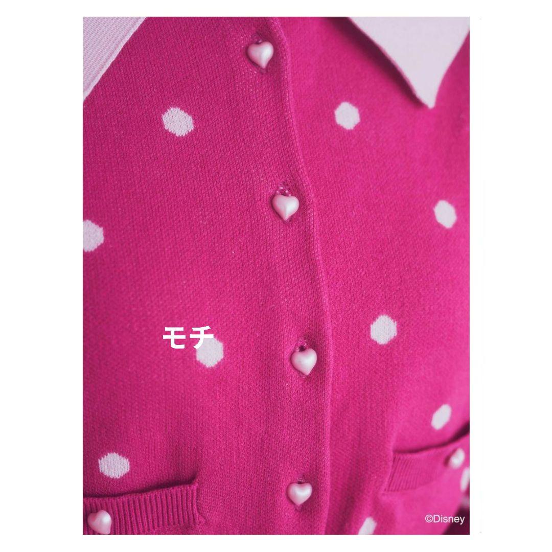 アリーム ディズニー ミニー ドットカーディガン 新品