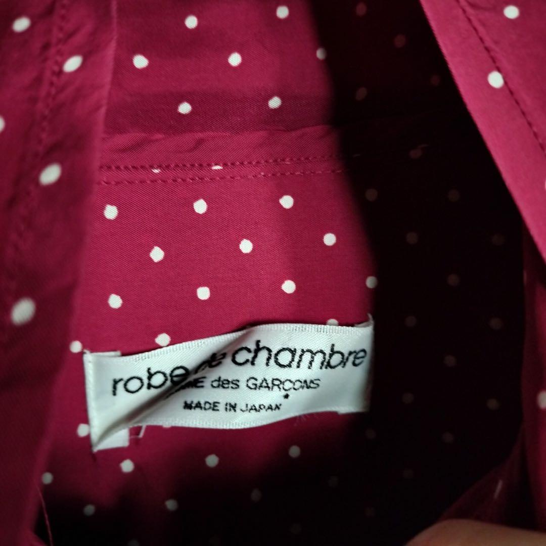 AD2000 コムデギャルソン ボウタイシャツ ブラウス ドット 水玉 キュプラ