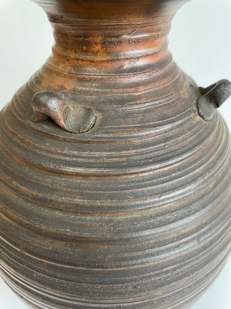 古備前　壺　三耳壺　花入　一輪挿し