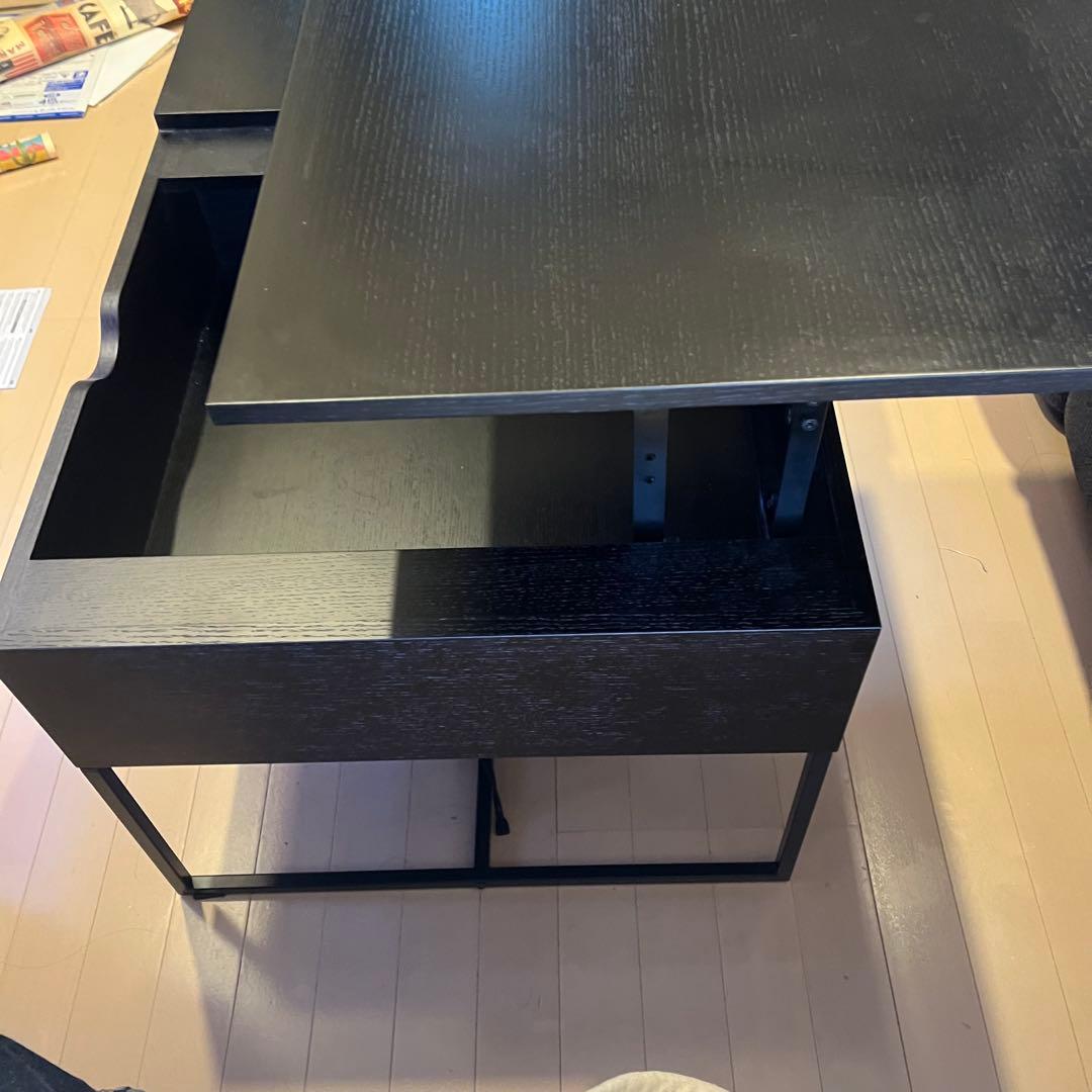 LOWYA / ロウヤ リフティングテーブル 昇降式 鉄脚 木製