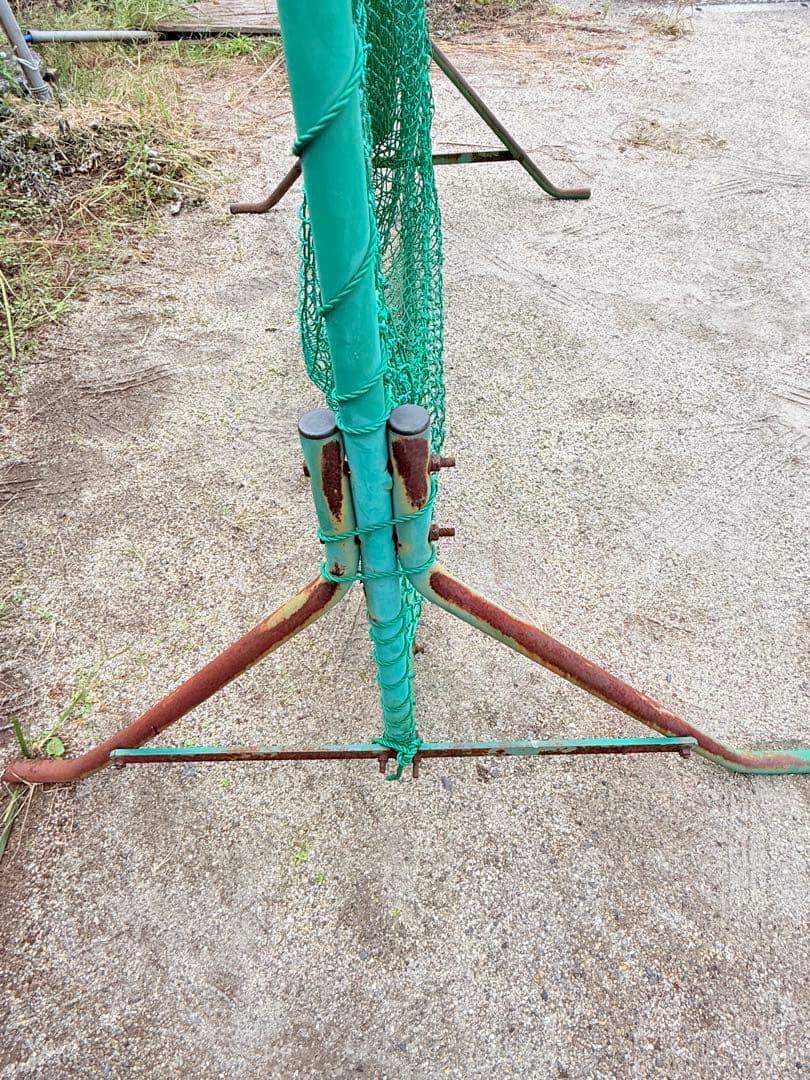 バッティングネット 大きめ 緑色　引き取り限定