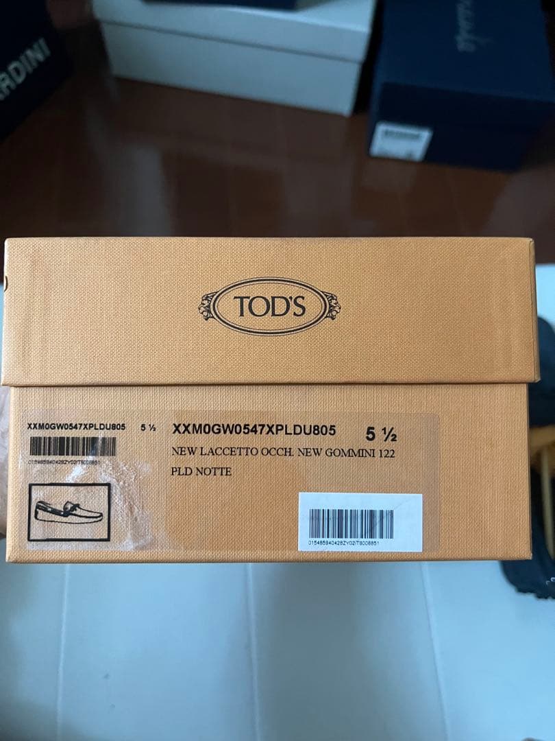 新品未使用　tod's トッズ ドライビングシューズ ネイビー　5.5