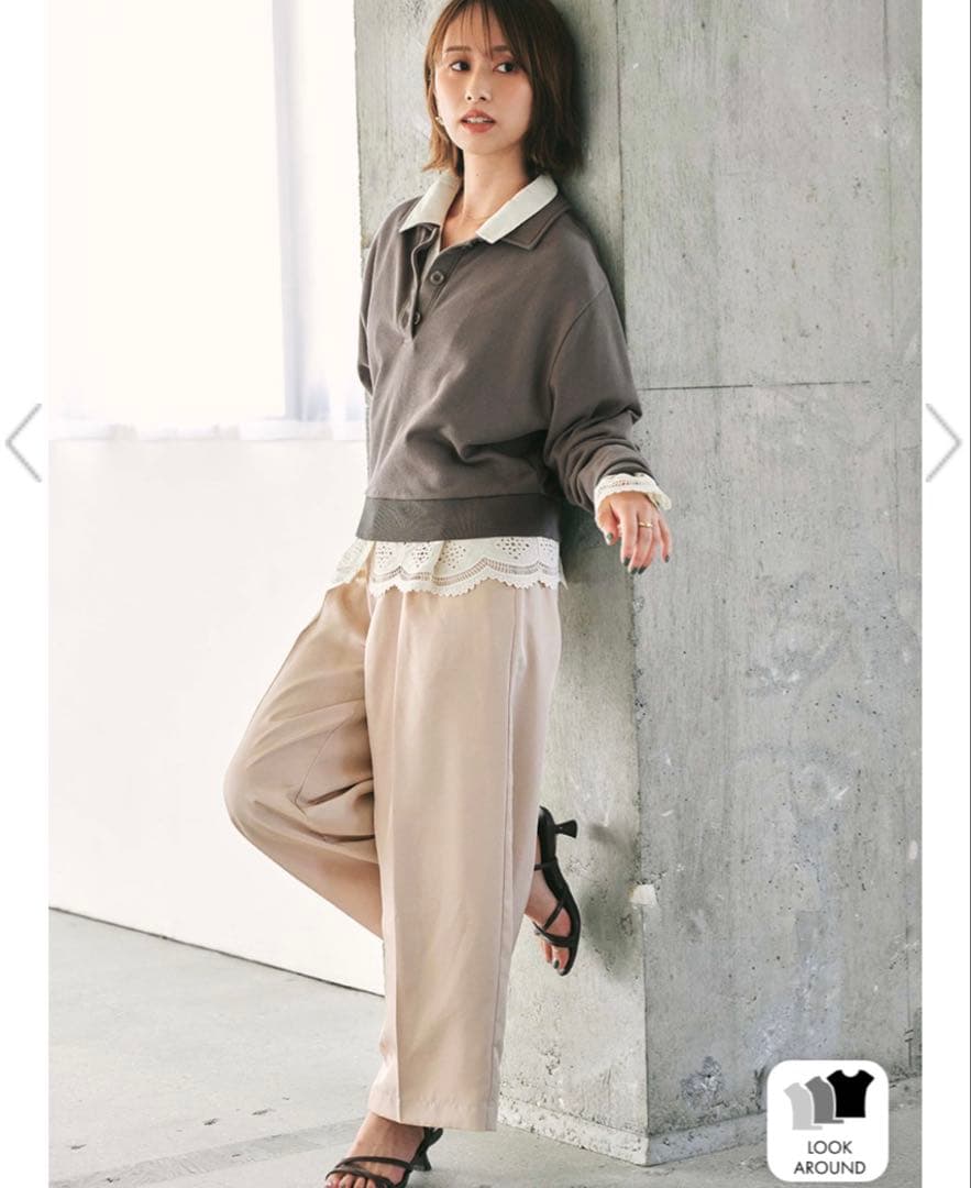 値下げ！エストラータ エンブロイダリーリボンスリーブブラウス cohina