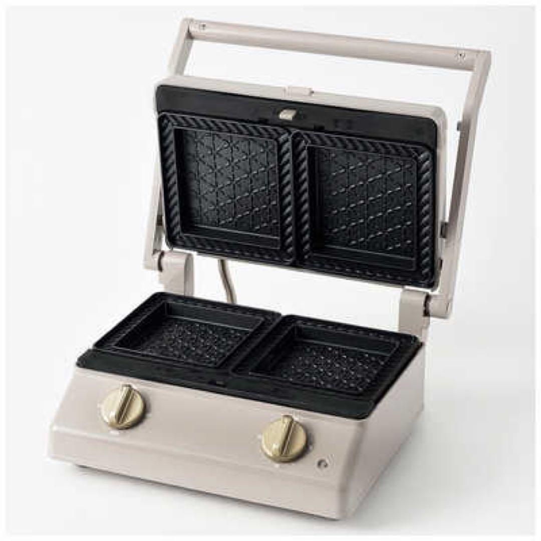 ②BRUNO グリルサンドメーカー ダブル BOE084-GRG グレージュ