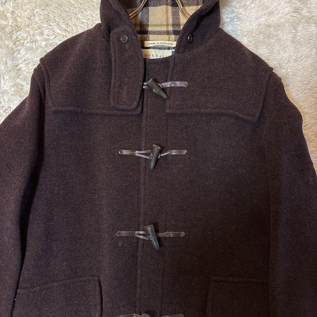 美品＊90s グローバーオール　ダッフルコート　英国製　トグル　ブラウン　茶色