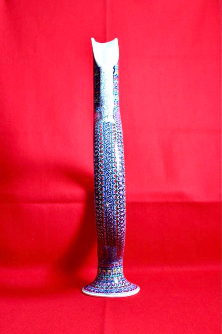 トルコ雑貨【アヴァノス陶器　飾り壺　ワインデキャンタ】