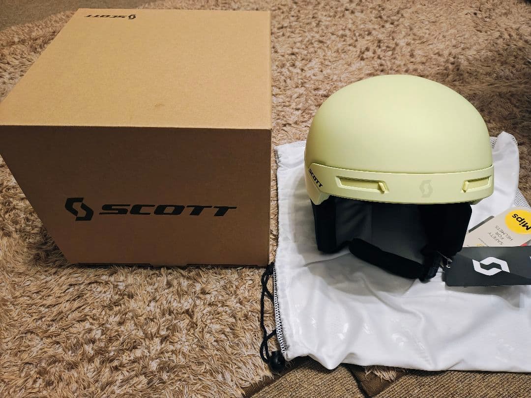 SCOTT Flow Pro Mips ヘルメット ライトグリーン M