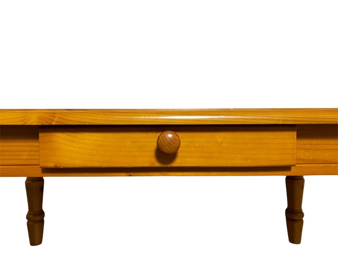 【希少・レア】アンティーク風ローテーブル天然木ベルメゾン　パイン材　千趣会