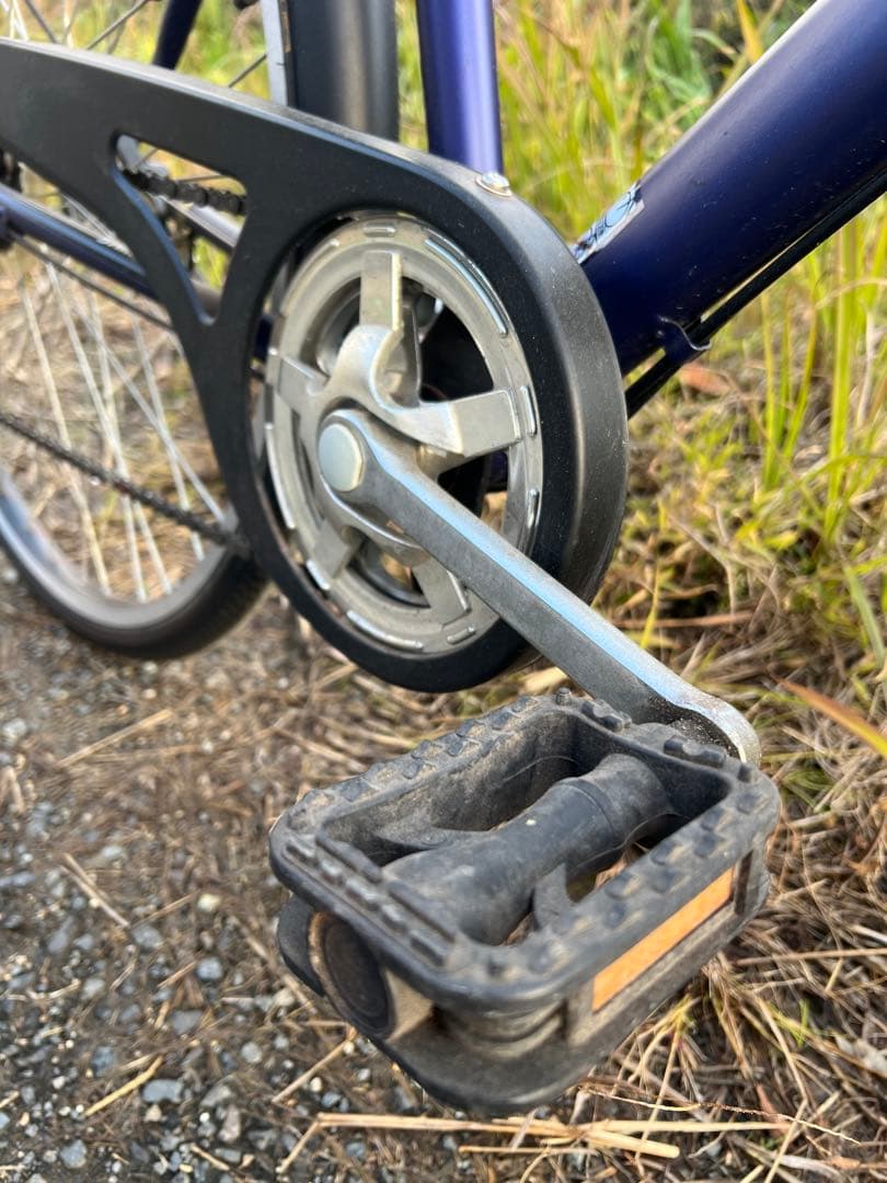 名古屋市内お届け無料青いクロスバイク 前方バスケット付き