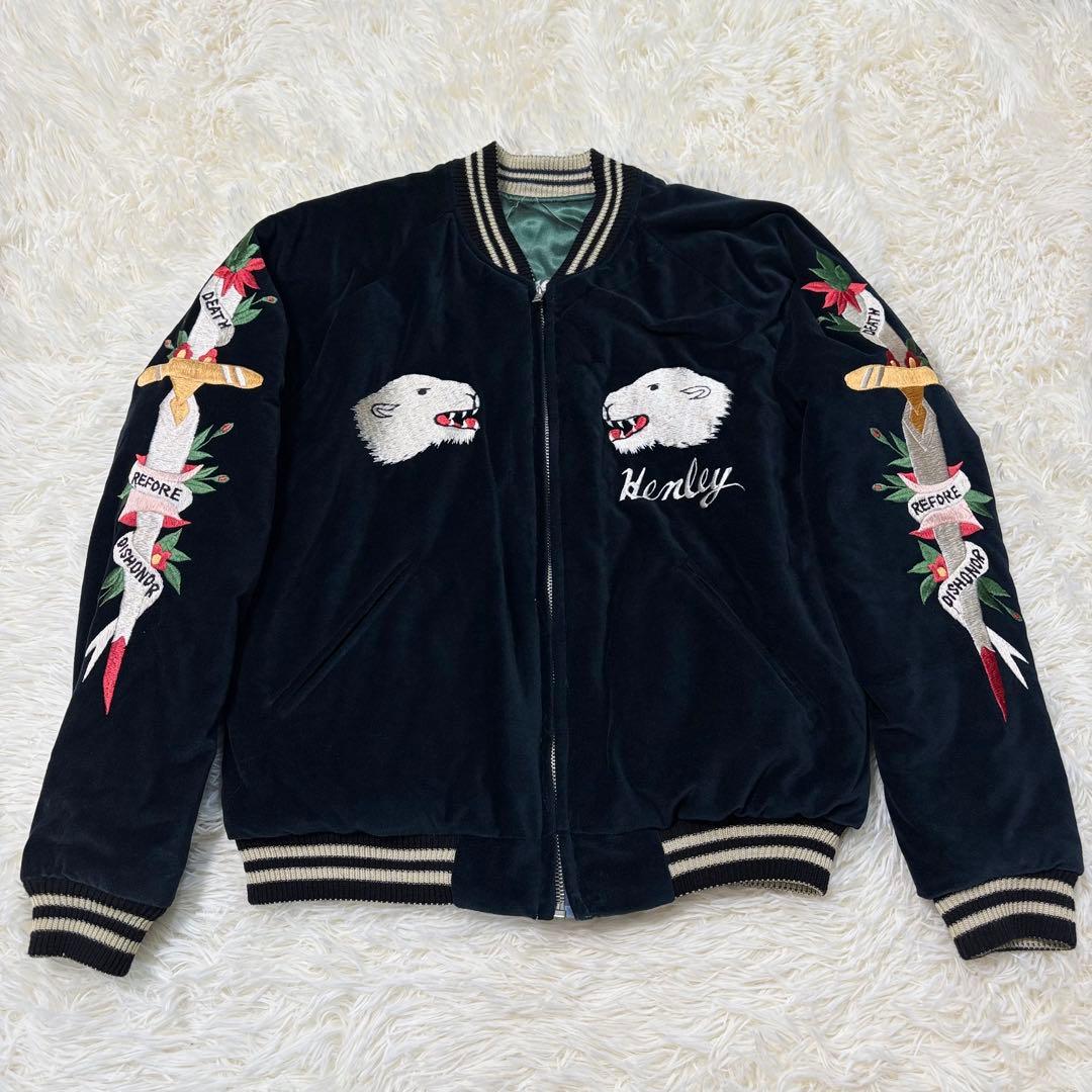 美品　beams boy 別珍スカジャン GREENLAND テーラー東洋　鷹