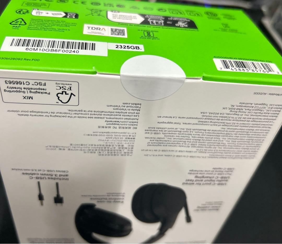 Belkin ワイヤレスヘッドセット Bluetooth