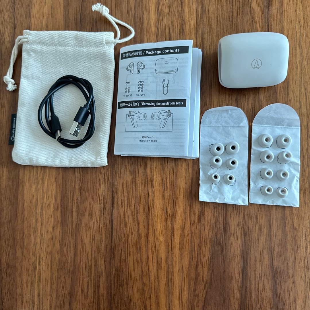 Audio-Technica ワイヤレスイヤホン ホワイト