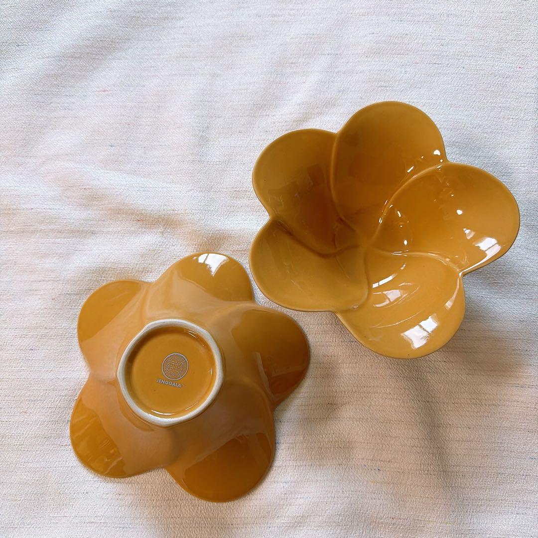 【新品】ジェンガラ フランジパニ サラダボウル スープボウル 食器 イエロー