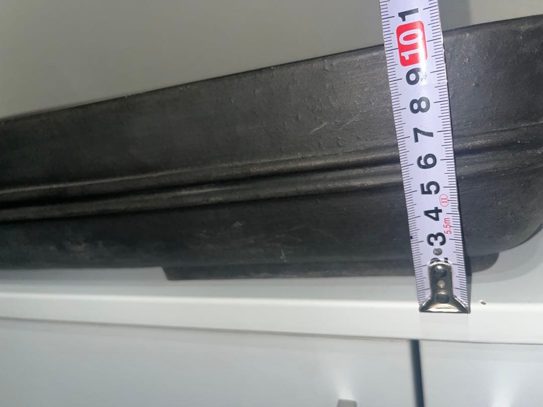 希少色　超特大鉢　中国宜興　黒泥中帯切足長方鉢　落款　盆栽鉢