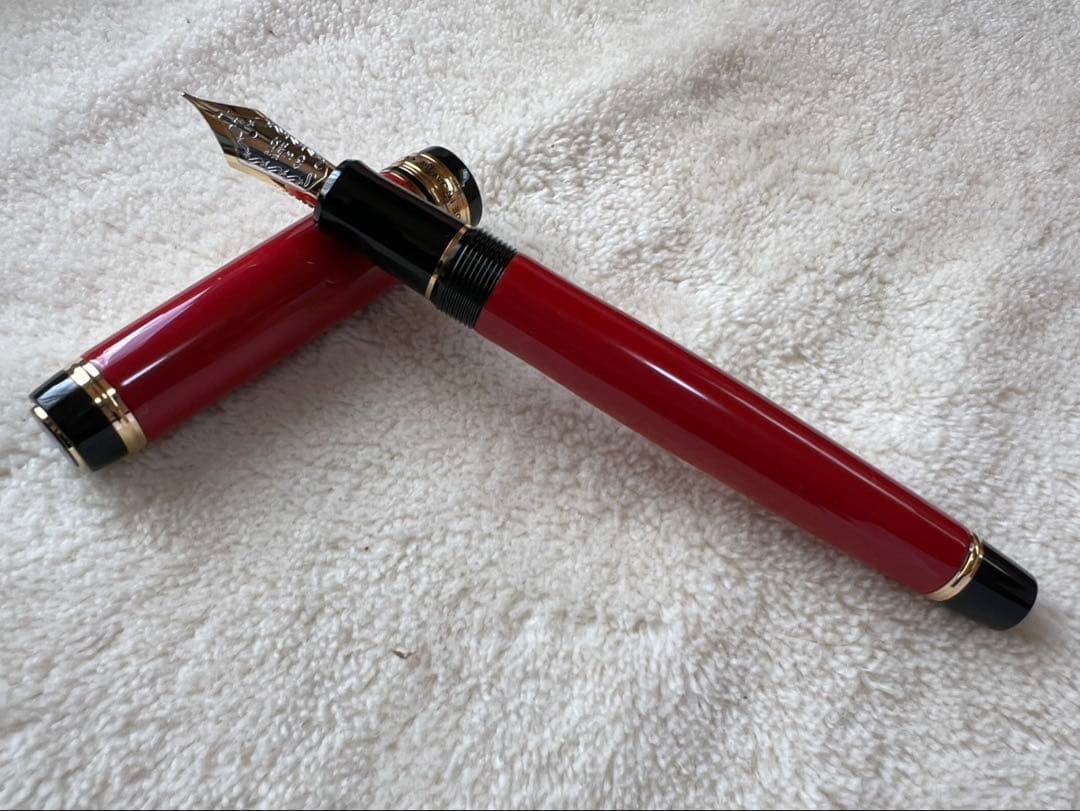 新品未使用 カスタム845 万年筆 朱赤 M中字 パイロット