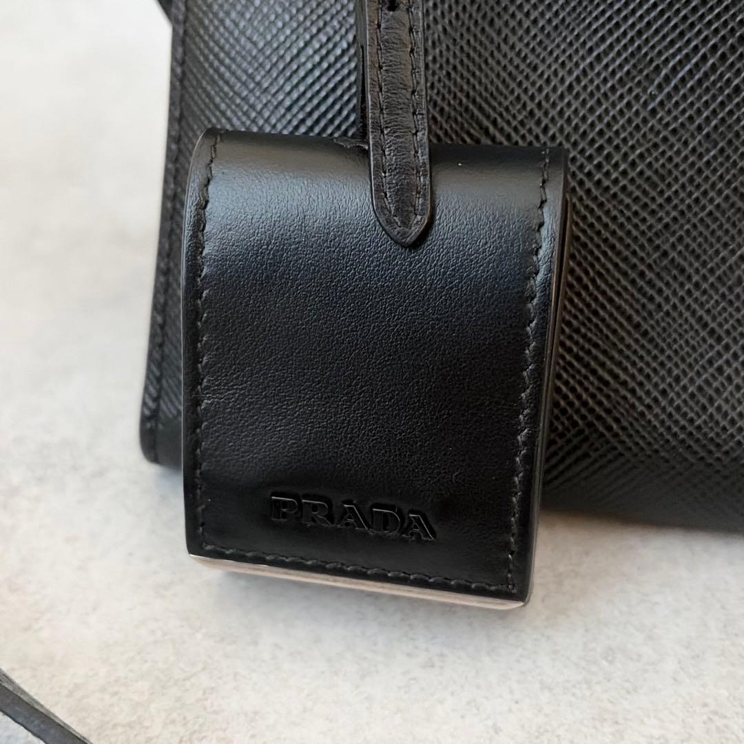 【未使用級✨】プラダ モノクローム 2WAY ショルダーバッグ　ICチップ搭載