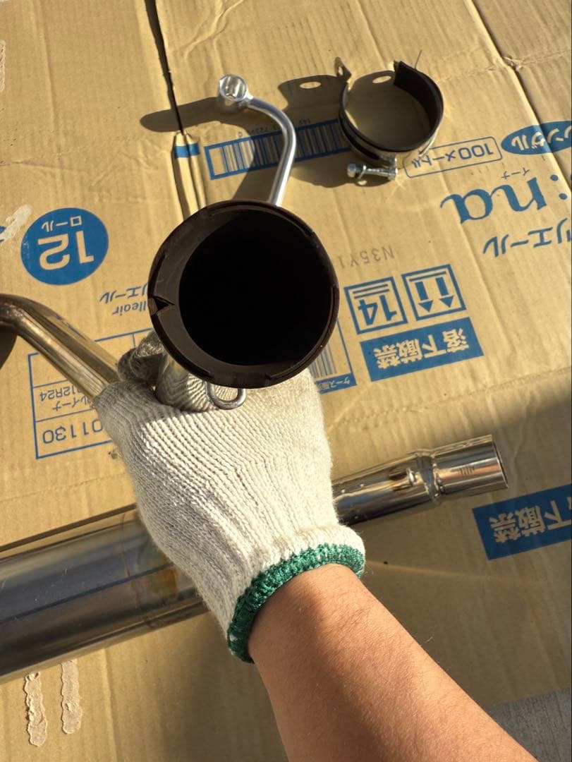 OVER ステンレス マフラー 中古