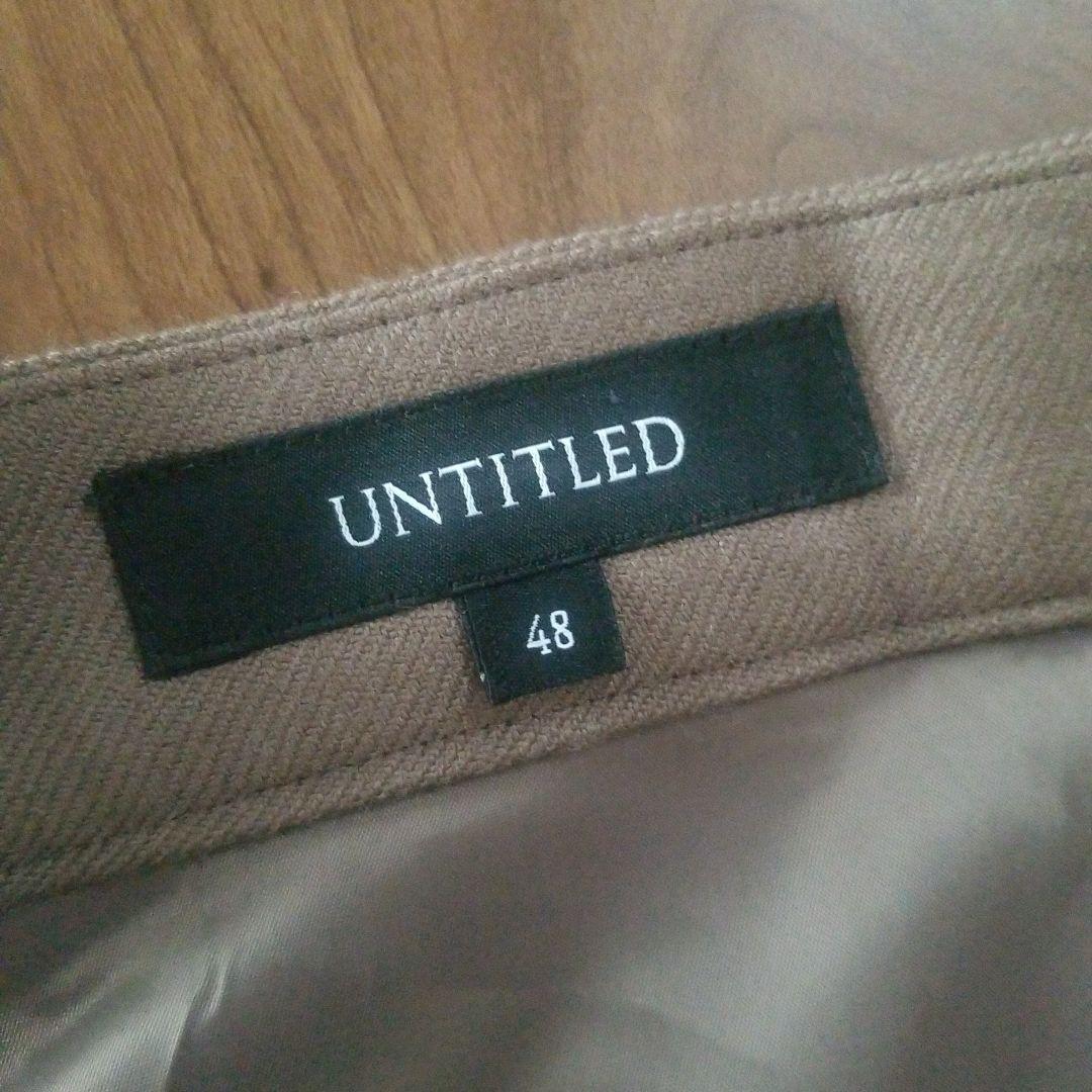 アンタイトル　ベージュブラウン 　ガウチョパンツ ワイドレッグ