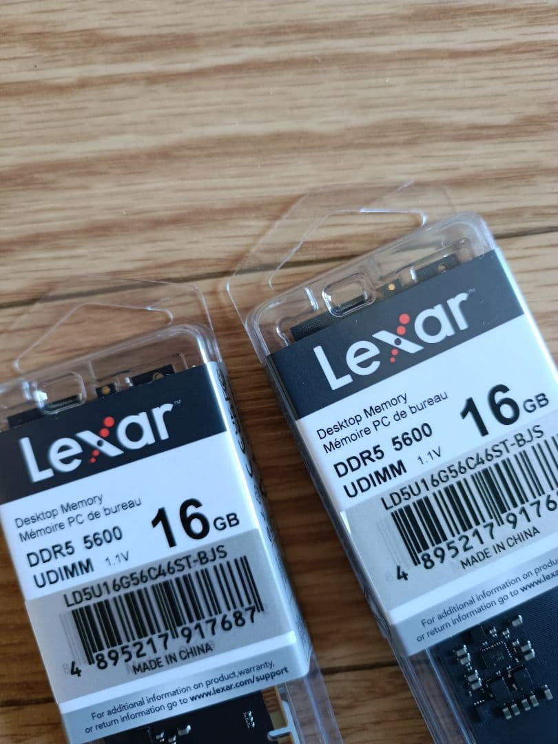 Lexar DDR5 5600 32gb16GB×2 UDIMM メモリ