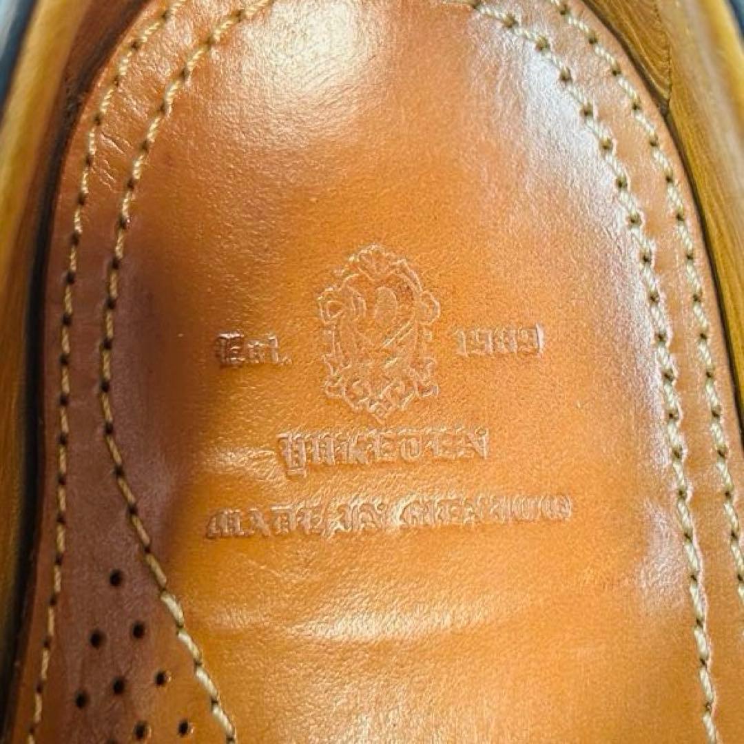 極美品 YUKETEN ユケテン シャークソール Uチップ NVY 26cm