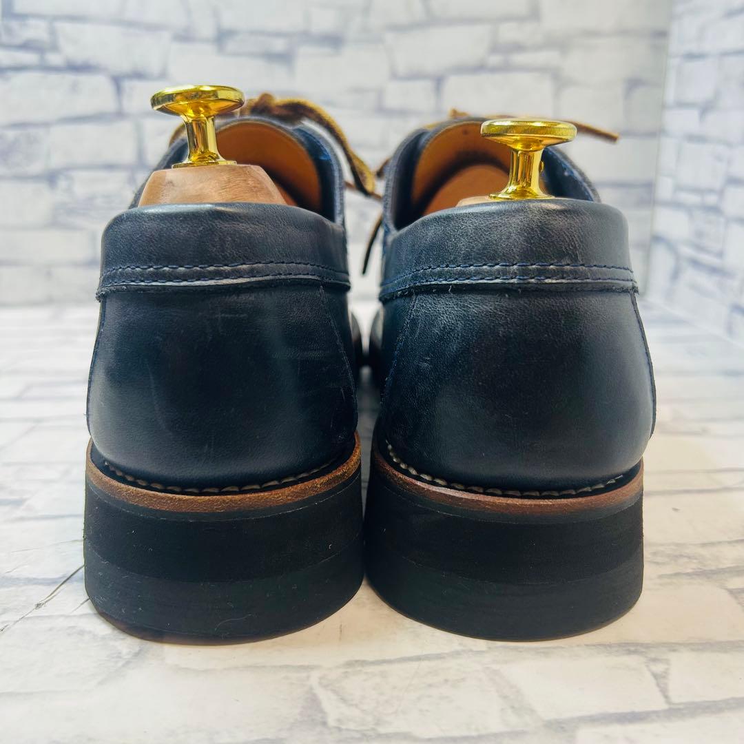 極美品 YUKETEN ユケテン シャークソール Uチップ NVY 26cm