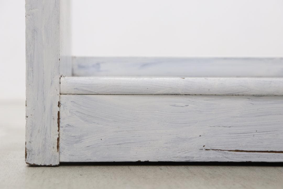 レトロ 無垢材 ペイント 本棚 シェルフ 飾り棚 ラック 書庫 ヴィンテ ージ