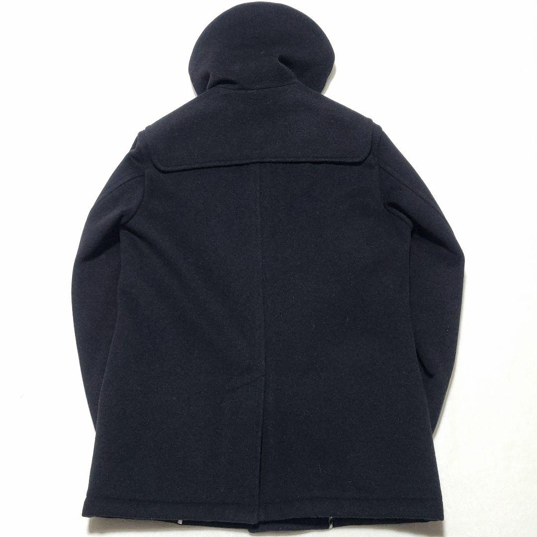 バーバリー　ダッフルコート ノバチェック ホースロゴ 羊毛 水牛トグル ブラック