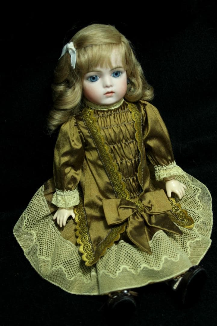 ◎ ブリュ リプロ ビスクドール 高級シルクドレス 人形　希少　フランス製