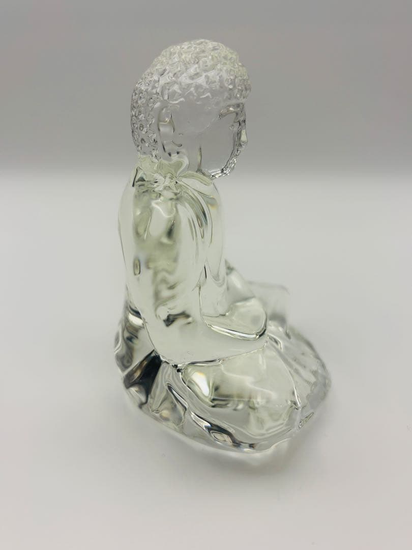 バカラ クリスタル仏陀 プレート付 箱・紙袋付 美品