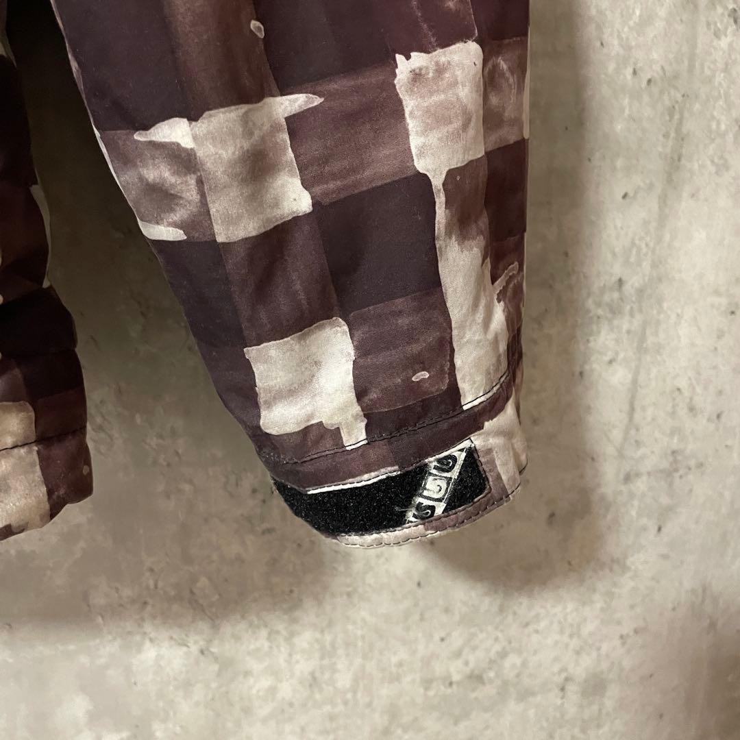 Burtonバートンスキーウェアスノーボードジャケットパーカーフード付チェック柄